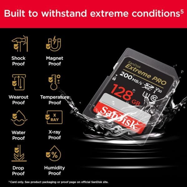 SanDisk Extreme Pro SDXC UHS-I Card 128GB